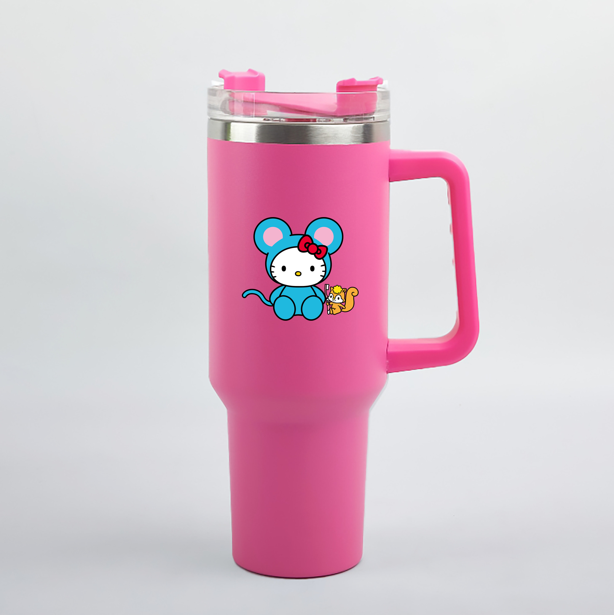（画像用） Hello Kitty ハローキティ 1200mL車用タンブラー（カラープリント）